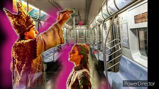 NEW YORK CITY SUBWAY QUEENS CATALINA de BRAGANZA amp THE TEA TIME Symphonic Poem Opus 3229 [upl. by Katha813]