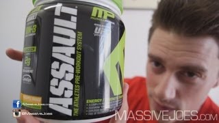 MusclePharm New Assault PreWorkout Supplement Review  MassiveJoescom RAW REVIEW Muscle Pharm [upl. by Wester]