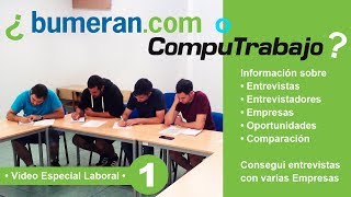 Computrabajo o Bumeran  Conseguí trabajo en empresas Buenos Aires Información [upl. by Uhp]