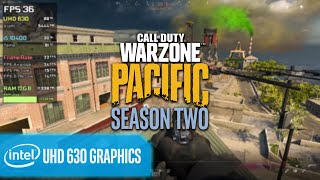 Intel UHD 630  COD Warzone  with 12GB RAM amp iGPU [upl. by Lasala]