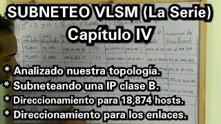 SUBNETEO VLSM Capítulo IV Subneteo Clase B  18874 Hosts  Enlaces [upl. by Ardisj]