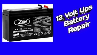 12 Volt Battery RepairUps Battery Restoring [upl. by Septima]