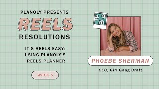 PLANOLY Presents It’s Reels Easy Using PLANOLY’s Reels Planner [upl. by Grounds87]