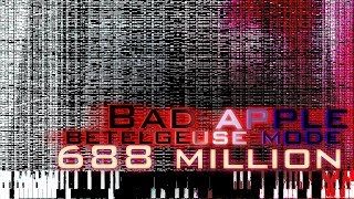 1000 Subs SpecialBlack MIDI Bad Apple Betelgeuse Mode  688 Million Notes Total NO LAG [upl. by Narat]