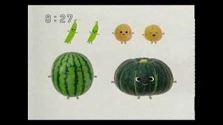 いないいないばあっ！ くっつきます！ カボチャ スイカ エンドウ ジャガイモ カバ Inai inai baa Peek a boo Japanese pumpkin [upl. by Lebaron]