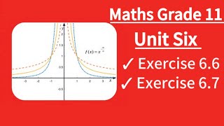 Maths grade 11 unit six Exercise 66 and exercise 67  New curriculum [upl. by Kinsley739]