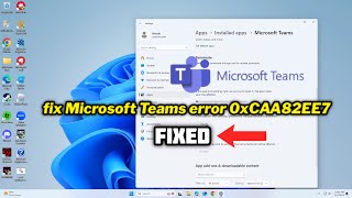 FIXED Microsoft Teams error 0xCAA82EE7 [upl. by Sowell]