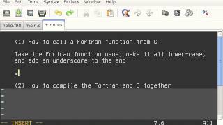 Calling Fortran From C  Part 1 Hello World [upl. by Yllehs]