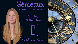 Gemeaux ♊ Sentimental Décembre 2022 Janvier 2023  Dépassez les obstacles  Engagement et Rencontre [upl. by Emmett]