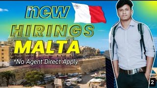 Malta job  Malta Work Permit  Malta Job For Indian [upl. by Ulyram508]