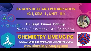 FAJANS RULE POLARISATION [upl. by Perron594]