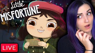 CUTEST Yet DARKEST Game Ive EVER Played  Little Misfortune Part 1 [upl. by Kcirederf]