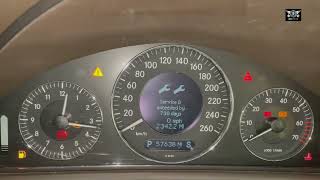 Mercedes w209 clk320 service due message reset [upl. by Yran740]