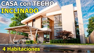 Hermosa CASA MODERNA con TECHOS INCLINADOS 4 Habitaciones [upl. by Asaph]