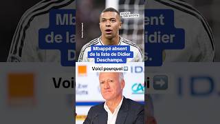 Pourquoi Mbappé est absent de la liste de Didier Deschamps [upl. by English]