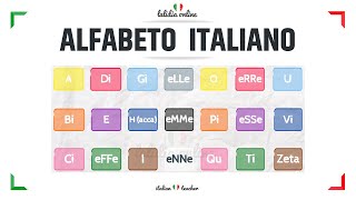 ALFABETO  Activities  PRONOUNCE  Italian for Beginners [upl. by Hanafee522]