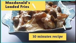 mcdonalds loaded fries10 minutes recipe mcdonaldsloadedfries  evening snacks recipesfood steams [upl. by Arihaj]