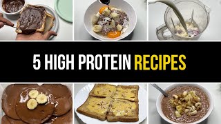 5 Easy amp Tasty Recipes using whey protein [upl. by Naujtna]