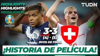 Highlights  Francia 3453 Suiza  UEFA Euro 2020  8vos Final  TUDN [upl. by Einra]