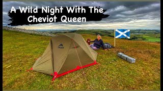 WILDCAMPING OVER THE BORDER  SLEEP MAT DISASTER  SCOTTISH CHEVIOTS [upl. by Cyrus]