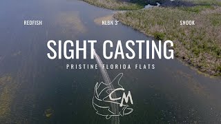 Sight Casting Florida Flats for Redfish and Snook [upl. by Amalee560]