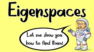 How to find Eigenspaces [upl. by Norse]