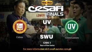 SWU Cobras vs UV Green Lancers  Season 13 Finals  Game 5 [upl. by Eiramanel]