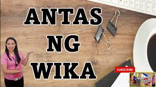 ANTAS NG WIKA  MGA URI NG ANTAS NG WIKA [upl. by Gusella411]