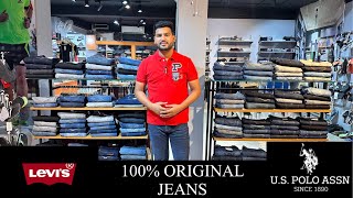 100 ORIGINAL  LEVI’S JEANS  US POLO JEANS  SPYKAR JEANS  UPTO 70 OFF original levis [upl. by Nnednarb]