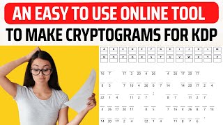 Make Cryptograms For KDP With This Easy To Use Online Tool [upl. by Aronoff]