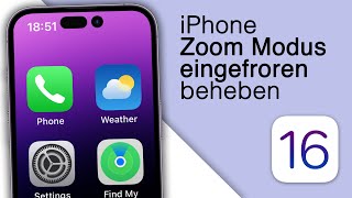 iPhone ZoomVergrößerung ausschalten So gehts [upl. by Horvitz]