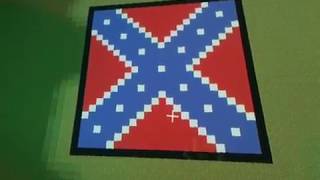 How to build The Confederate Battle Flag in Minecraft [upl. by Nussbaum]