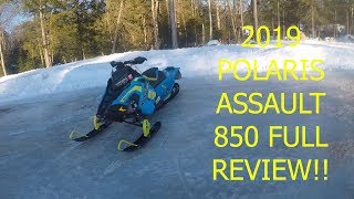 2019 POLARIS SWITCHBACK ASSAULT 850 YEAR END REVIEW [upl. by Nnaecarg]