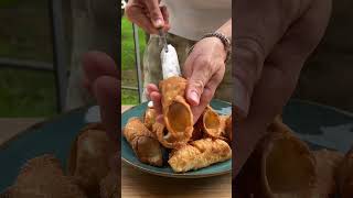 CANNOLI SICILIANI🫶🏻 seguimi su 1G danyresconi bachata food ricetta [upl. by Skeie]