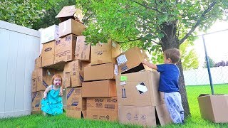 BACKYARD BOX FORT 📦🌴 [upl. by Vincenta]