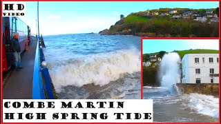 High Spring Tide Combe Martin  Low Tide Woolacombe [upl. by Garcon626]