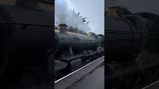 West Somerset Railway 2024 7812 departs Minehead steamlocomotive steamengine steamtrain [upl. by Blackman739]