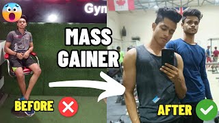 Mass Gainer के SIDE EFFECTS🥹❌ Mass Gainer Transformation  Mass Gainer Before amp After [upl. by Hairas]