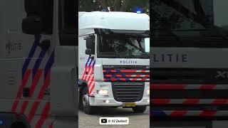 Mobiel Media Lab Politie DAF XF met SPOED vanaf open dag in Waddinxveen politie daf polizei [upl. by Denn264]