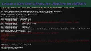 Writing Unit Tests for netCore C on Linux [upl. by Einram]