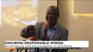 Banning smallscale mining wont stop illegalities  Dr Steve Manteaw  031024 [upl. by Edijabab]