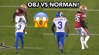 Odell Beckham Jr vs Josh Norman 2021 WR vs CB  Rams vs 49ers highlights [upl. by Adyan656]