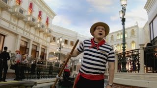 Romantic Gondola ride at The Venetian Hotel Las Vegas [upl. by Tierza]