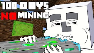 100 Days  MINECRAFT NO MINING [upl. by Atnoved992]