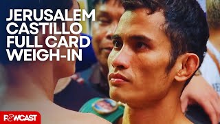 MelvinJerusalem vs Luis Flechita Castillo Full Weighin [upl. by Eniala]