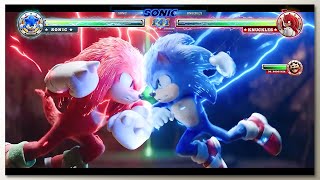 Knuckles vs Sonic Temple with Healthbars [upl. by Millian213]