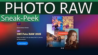 Ein erster Eindruck zu ON1 Photo Raw Max 2025 [upl. by Bolan]