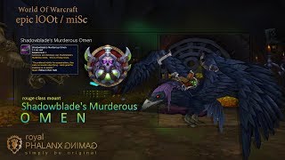 Rogue Class Mount and Quest Shadowblades Murderous Omen [upl. by Sibylla488]