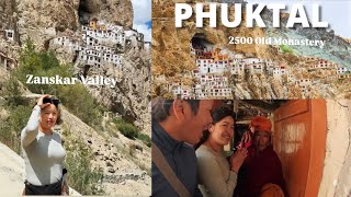 2500 Old Phuktal MonasteryZanskar ValleyTravel Ladakh tibetanvlogger [upl. by Ahsilla]