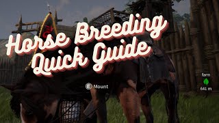 Myth of Empires  Horse Breeding quick guide [upl. by Daniels]